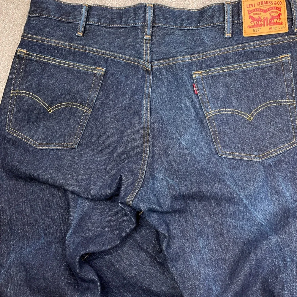 Levis 517 Bootcut Jeans‎ Mens 42W34L Indigo Blue 00517-0216 Big & Tall Denim